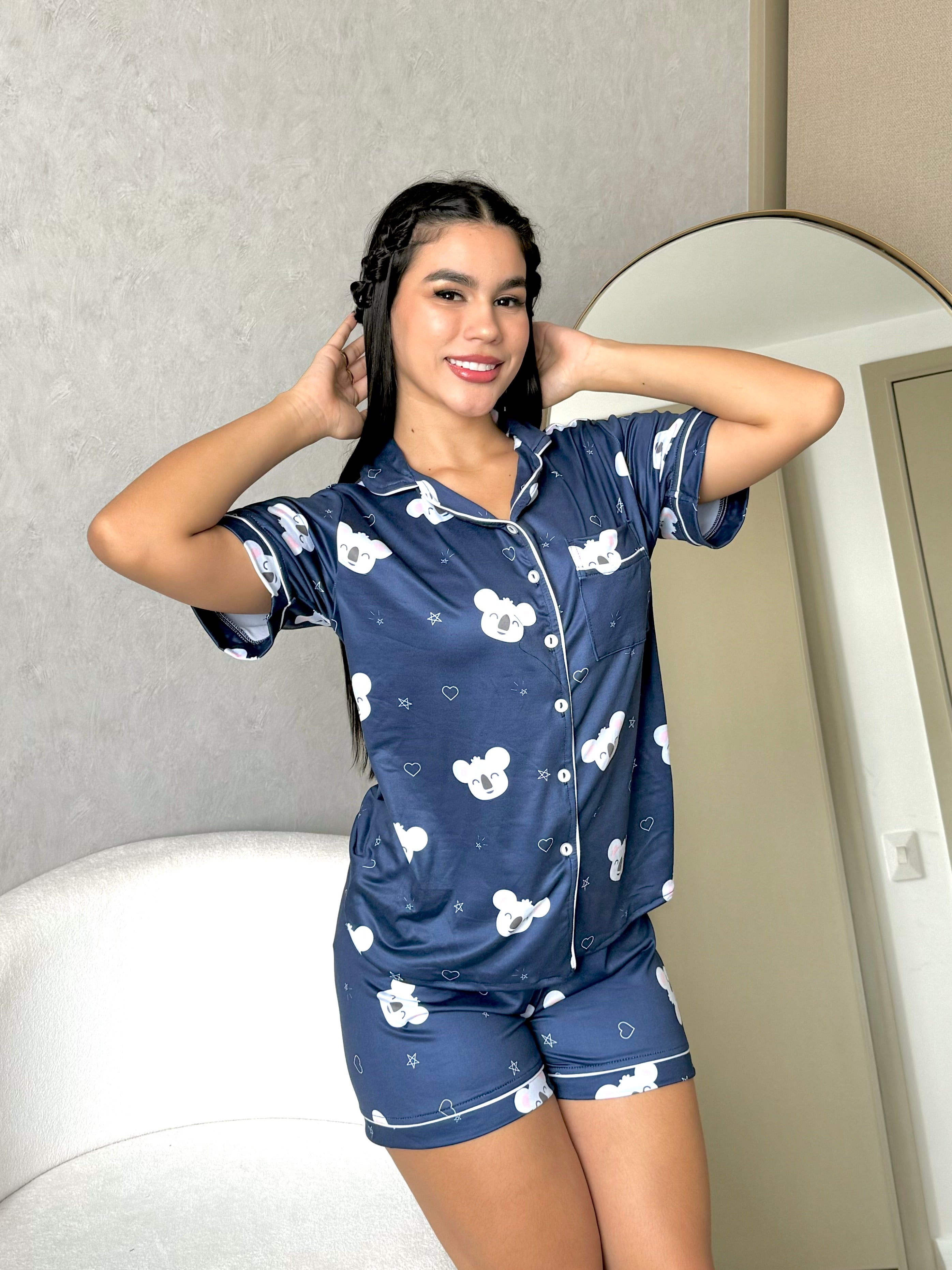 Pijama Referencia Botones Corazones Koala