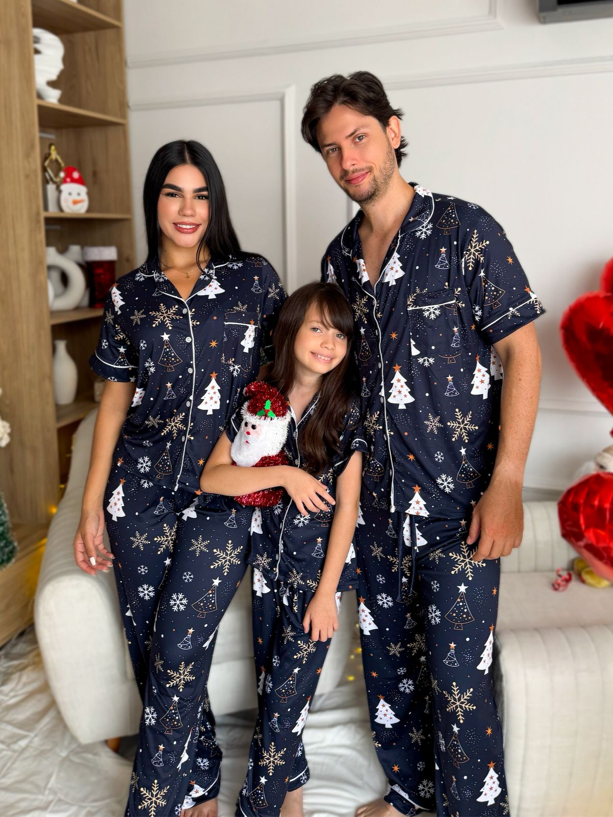 Pijama navideña de CABALLERO botones PANTALON referencia ARBOL NAVIDEÑO AZUL