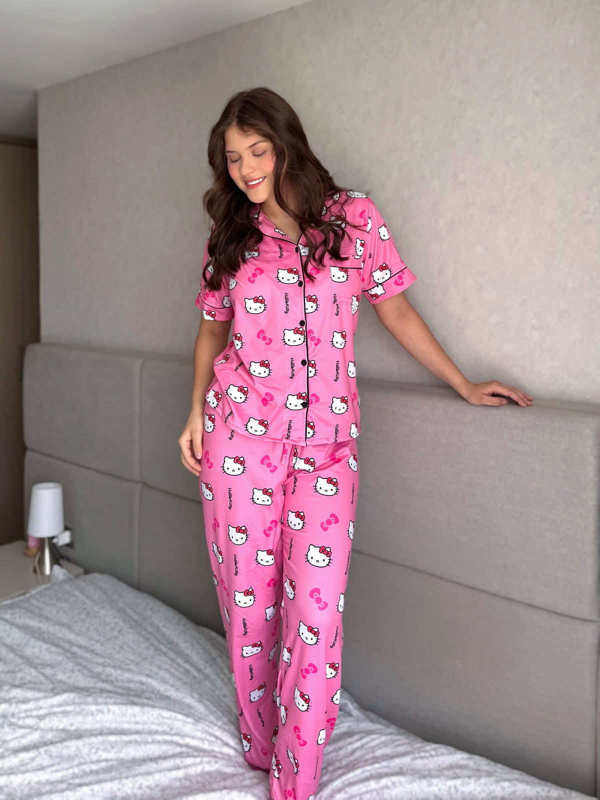Pijama Botones Pantalón Referencia Hello