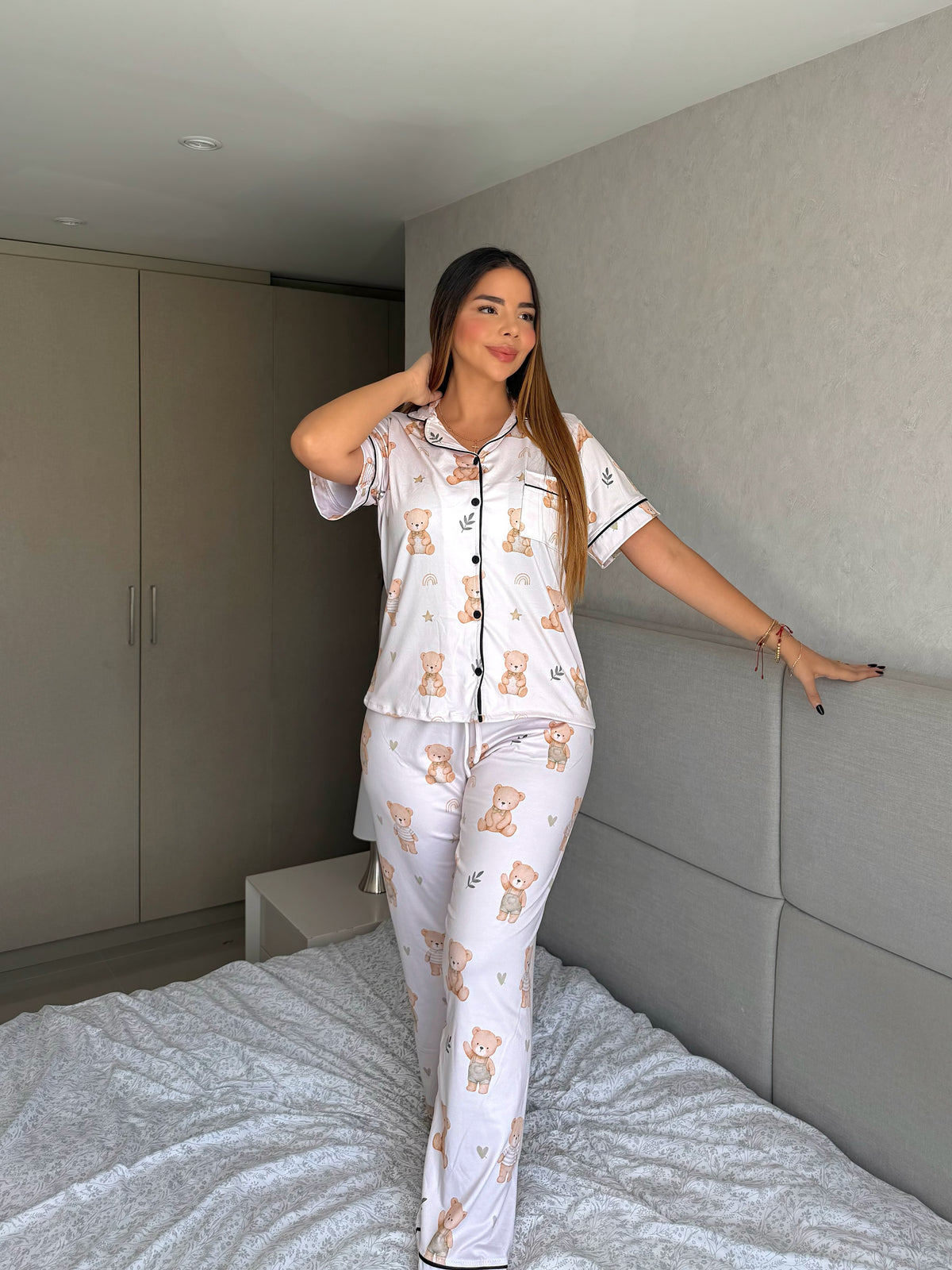 Pijama Botones Pantalón Referencia Oso