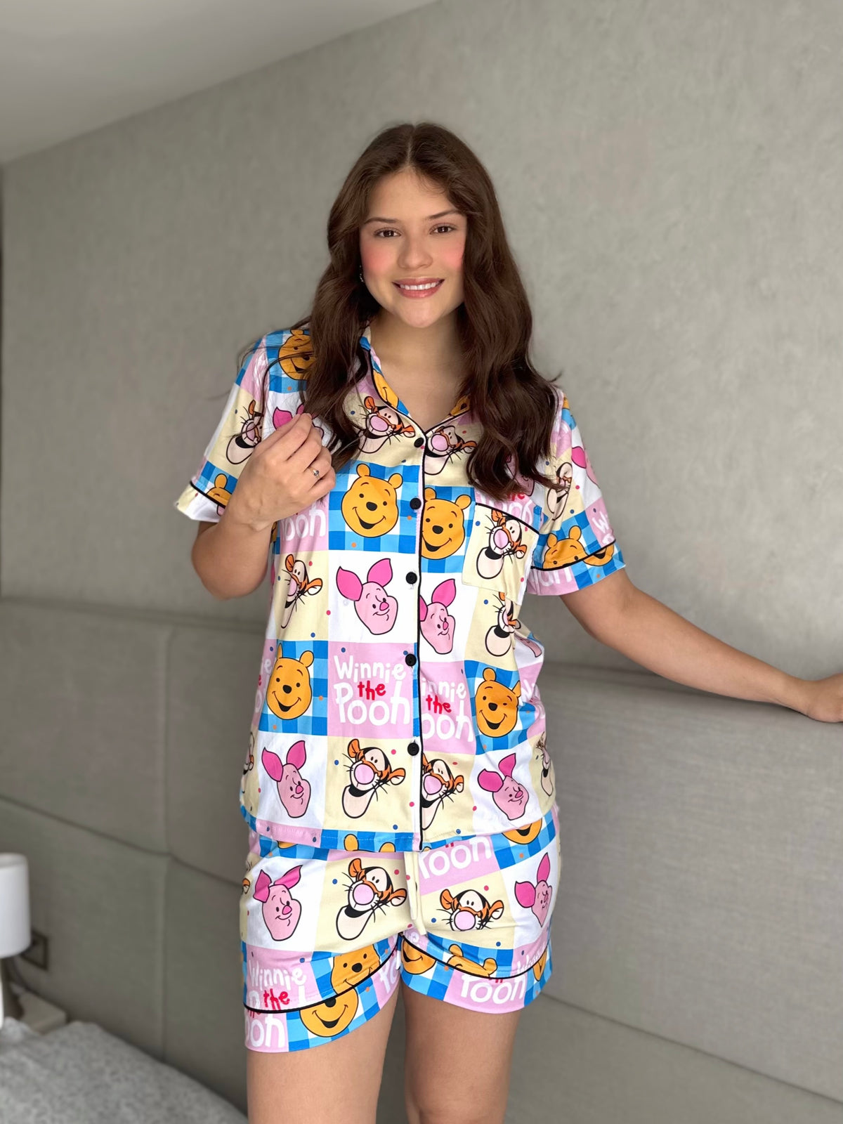 Pijama Botones Short Referencia Pooh