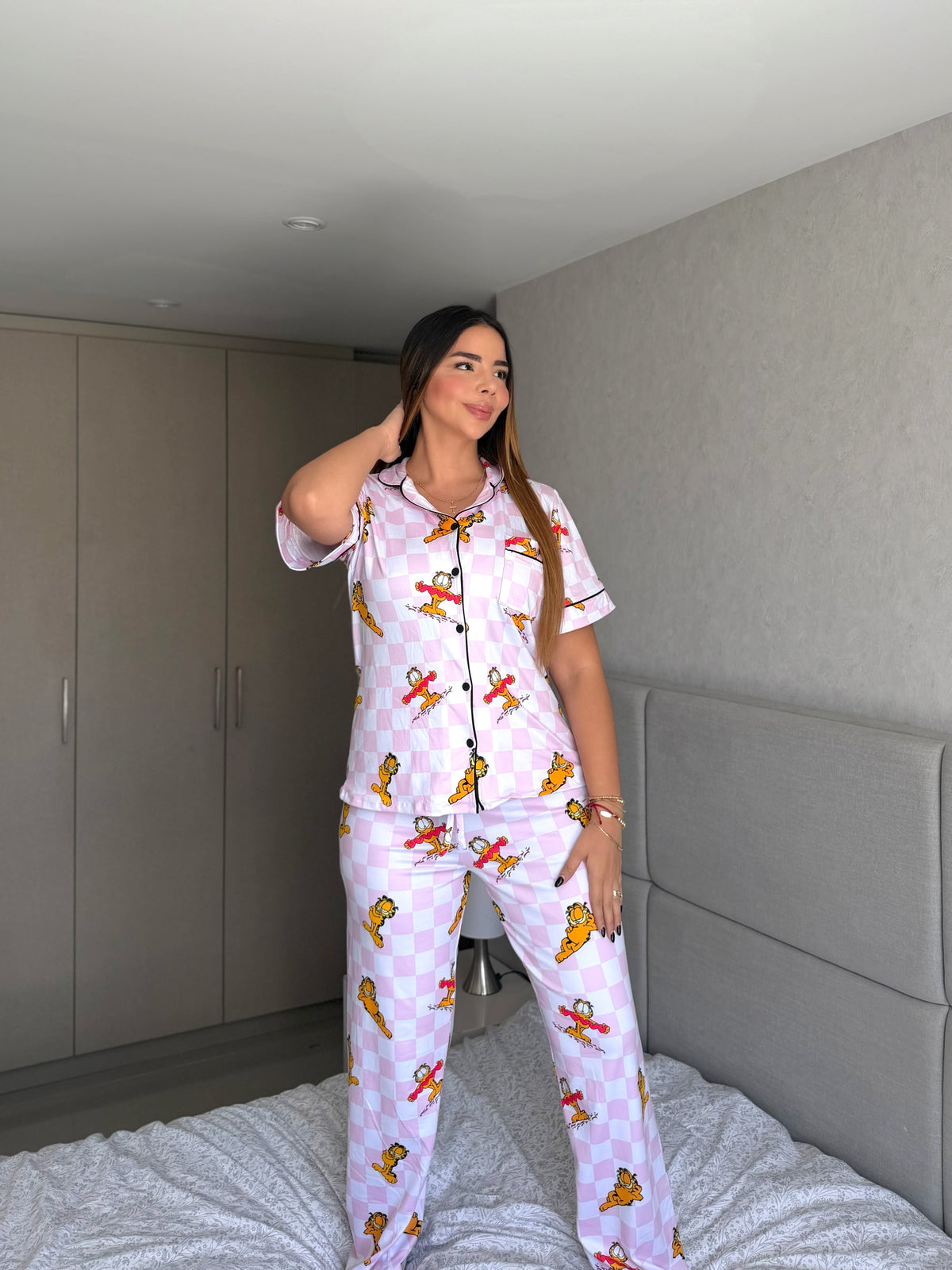 Pijama  Botones Pantalón Referencia Garfield