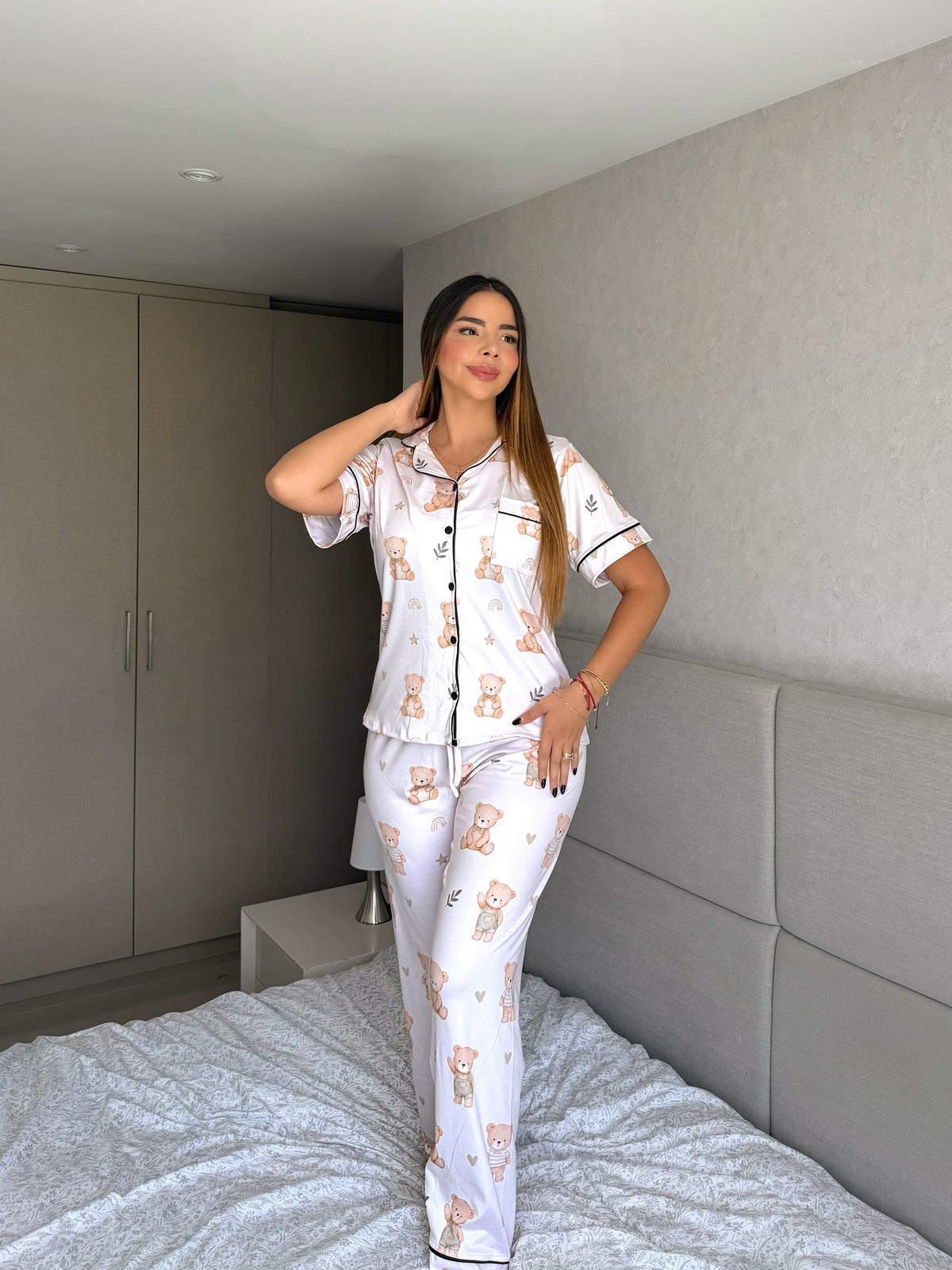 Pijama Botones Pantalón Referencia Oso