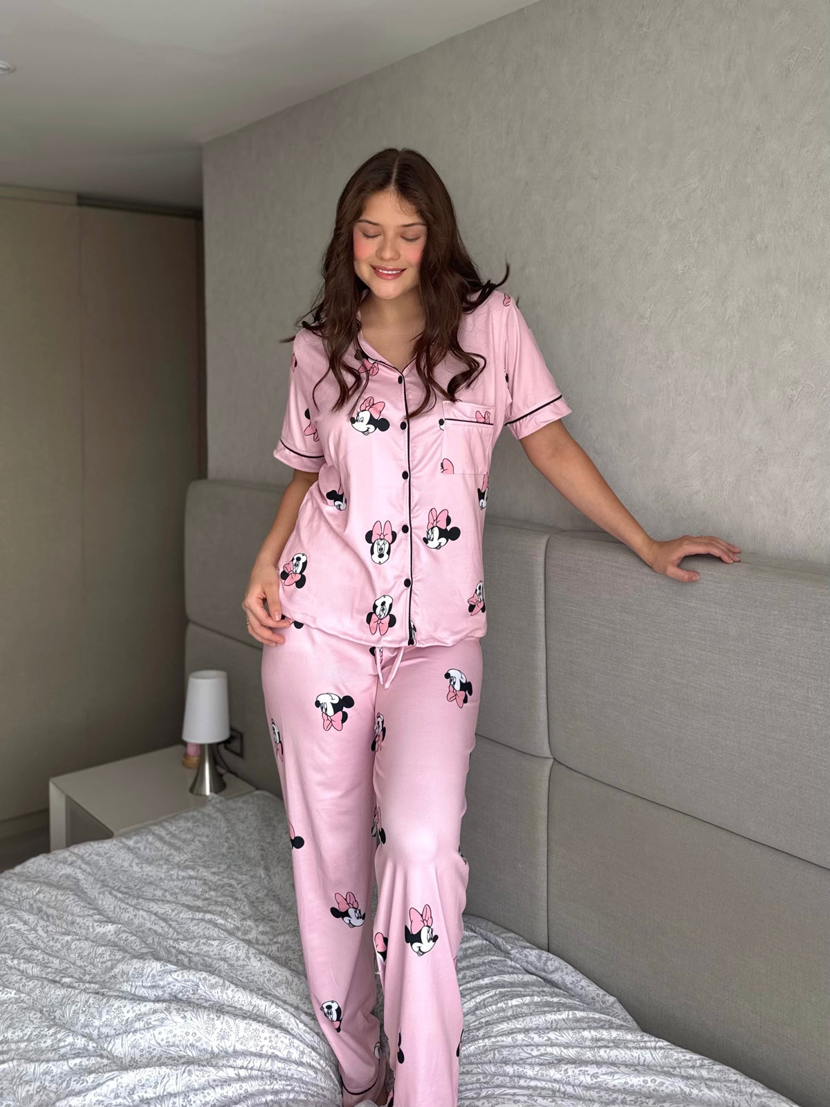 Pijama Botones Pantalón Referencia Minnie