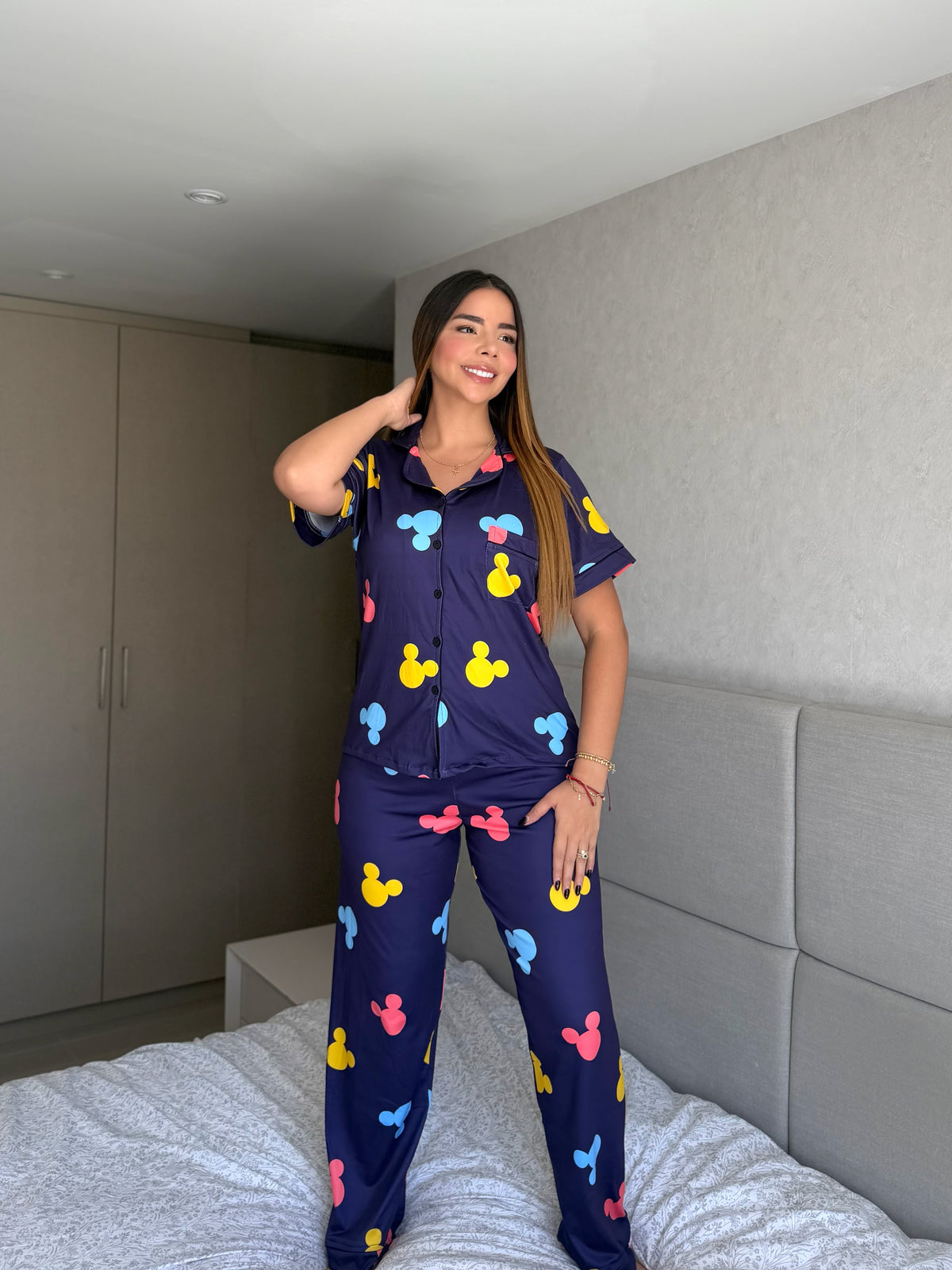 Pijama  Botones Pantalón Referencia Disney